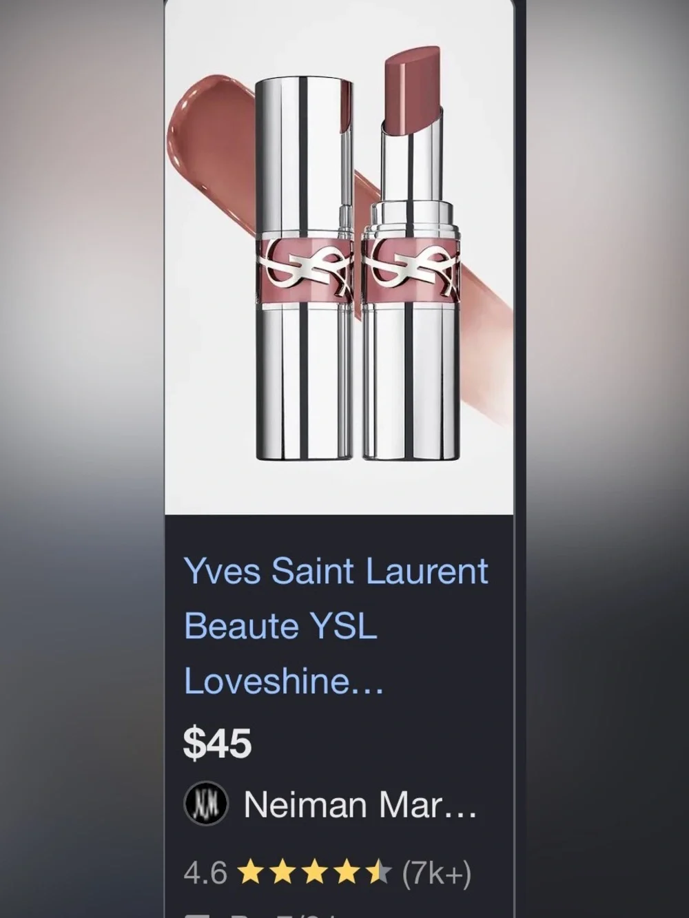 New with box Yves Saint Laurent Lipstick loveshine peachy glow